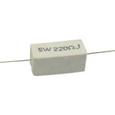 RESISTENCIA DE ALAMBRE 220 OHMS 5 WATTS 10% TOLERANCIA.                          RA-220E/5W