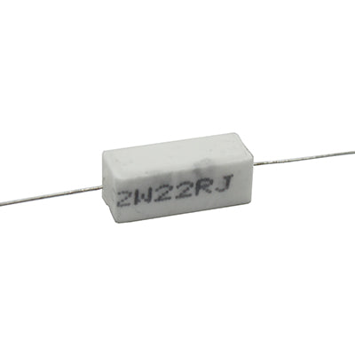 RESISTENCIA DE ALAMBRE 22 OHMS 2 WATTS 10% TOLERANCIA RA-22E/2W