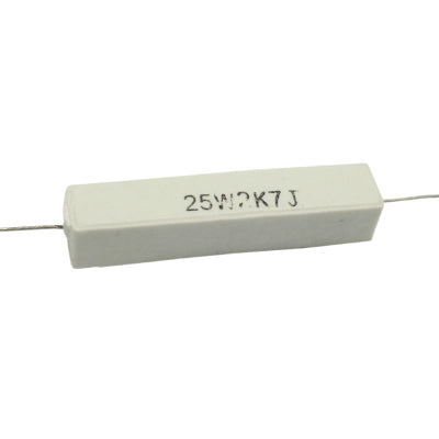 RESISTENCIA DE ALAMBRE 2.7 KILOS 25 WATTS 10%  TOLERANCIA RA-2K7/25W