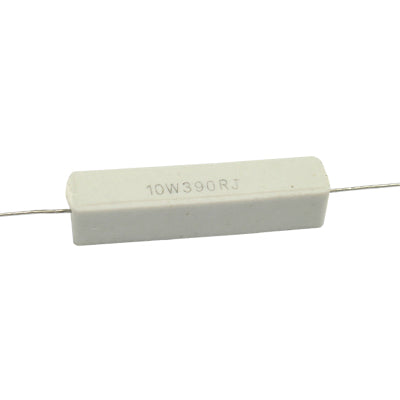 RESISTENCIA DE ALAMBRE 390 OHMS 10 WATTS 10%  TOLERANCIA RA-390E/10W