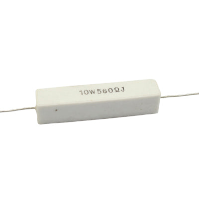 RESISTENCIA DE ALAMBRE 560 OHMS 10 WATTS 10% TOLERANCIA RA-560E/10W