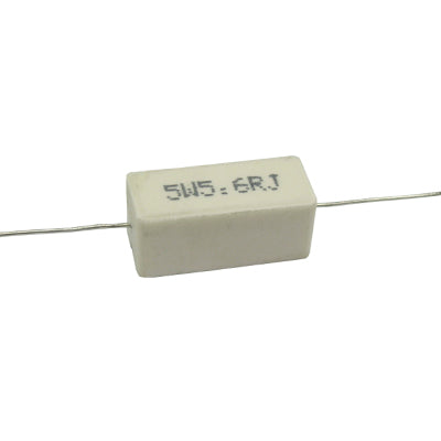 RESISTENCIA DE ALAMBRE 5.6 OHMS 5 WATTS 10% TOLERANCIA RA-5E6/5W