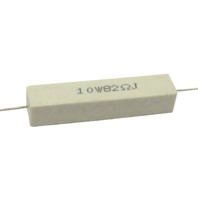 RESISTENCIA DE ALAMBRE 82 OHMS 10 WATTS 10% TOLERANCIA RA-82E/10W