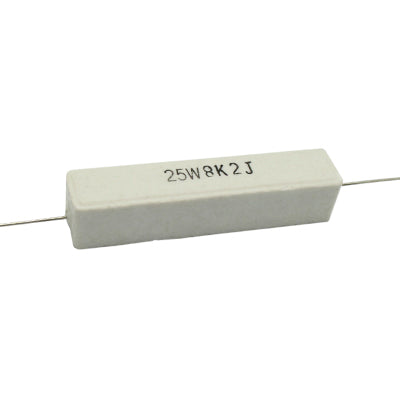 RESISTENCIA DE ALAMBRE 8.2 KILOS 25 WATTS 10%  TOLERANCIA RA-8K2/25W