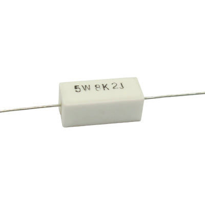RESISTENCIA DE ALAMBRE 8.2 KILOS 5 WATTS 10% TOLERANCIA RA-8K2/5W