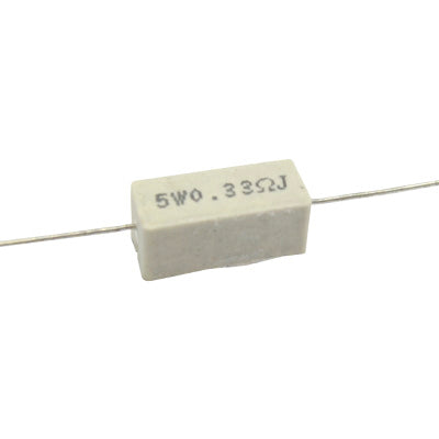 RESISTENCIA DE ALAMBRE .33 OHMS 5W 10% TOLERANCIA RA-.33E/5W