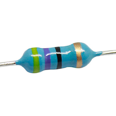 RESISTENCIA DE CARBON 47 OHMS 1/2 WATTS 5% TOLERANCIA.                           RC-47E