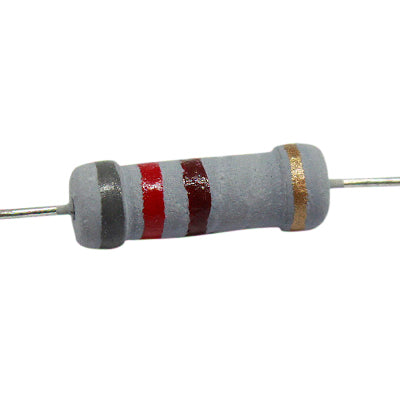RESISTENCIA DE CARBON 820 OHMS 1 WATTS 5% TOL.                      RC-820E/1W