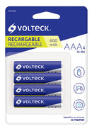PILA AAA RECARGABLE 600mHA 4 PIEZAS.     RE-AAA2.