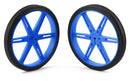 POLOLU WHEEL 80X10mm PAIR - BLUE RUEDA-1433