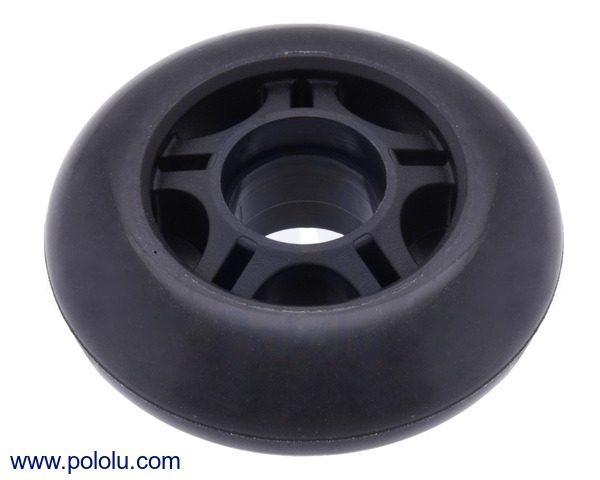 RUEDA SCOOTER 70X25mm COLOR NEGRA.                       RUEDA-3272