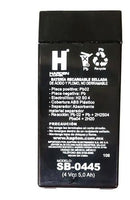 BATERIA RECARGABLE ACIDO SELLADA 4V- 4.5AH.                     SB-0445