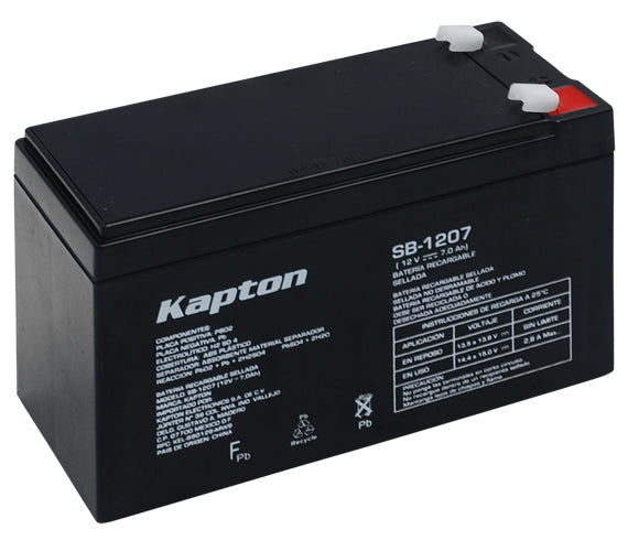 BATERIA SELLADA RECARGABLE 12V / 7Ah.                  SB-1207.