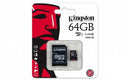 MEMORIA MICRO SD  64GB CLASE 10 KINGSTON.                     SDC10G2/64GB