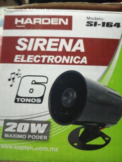 SIRENA DE PLASTICO DE 6 TONOS 20 WATTS SI-164