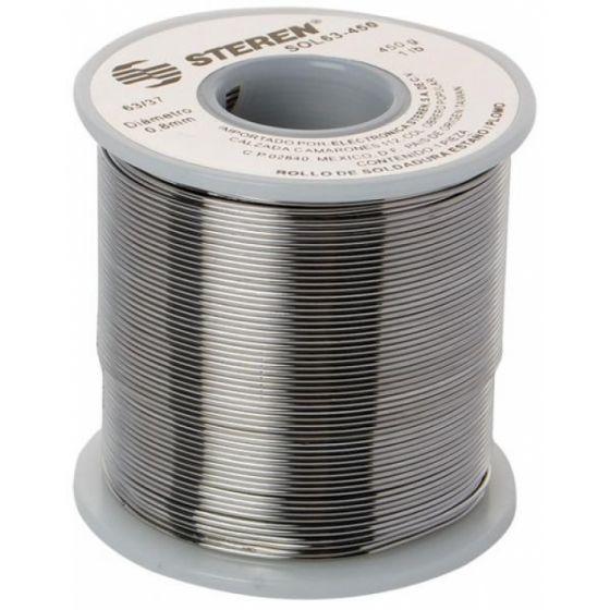 ROLLO DE 450 GR DE SOLDADURA63/37 0.8mm.                        SOL63-450