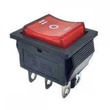 SWITCHILUMINADO ON-OFF-ON 6 PIN 20A/125V.                              SW-147.