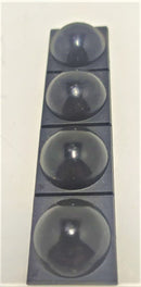 JUEGO DE 4 TACONES DE PLASTICO ANTIDERRAPANTE PARA CHASIS