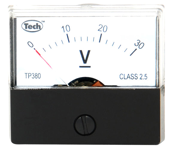 VOLTIMETRO RECTANGULAR P/ 30 VCD TP-380A30V