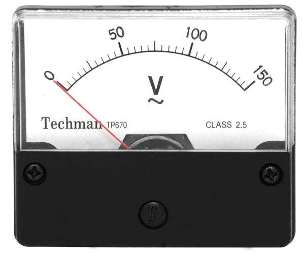 VOLTIMETRO RECTANGULAR P/ 150VAC TP-670A150V