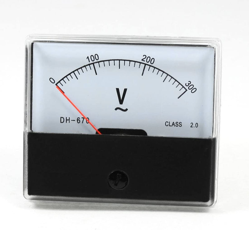 VOLTIMETRO RECTANGULAR 0-300 VAC TP-670A300V