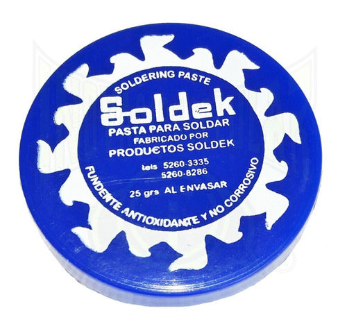 PASTA PARA SOLDAR AZUL"  25 GRS SOLDEK.      TS-200