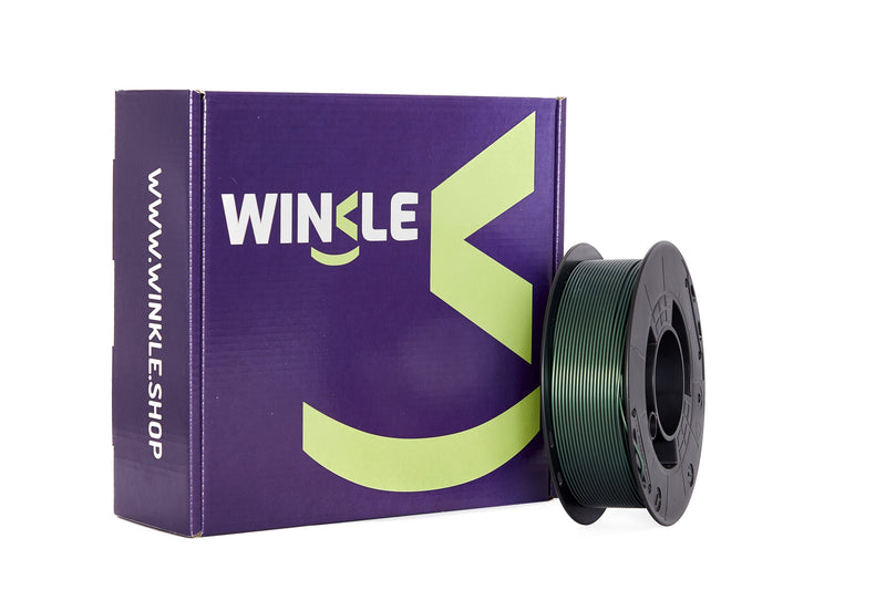 FILAMENTO PLA 1.75MM MARCA WINKLE 1KG VERDE INTERFERENCIA