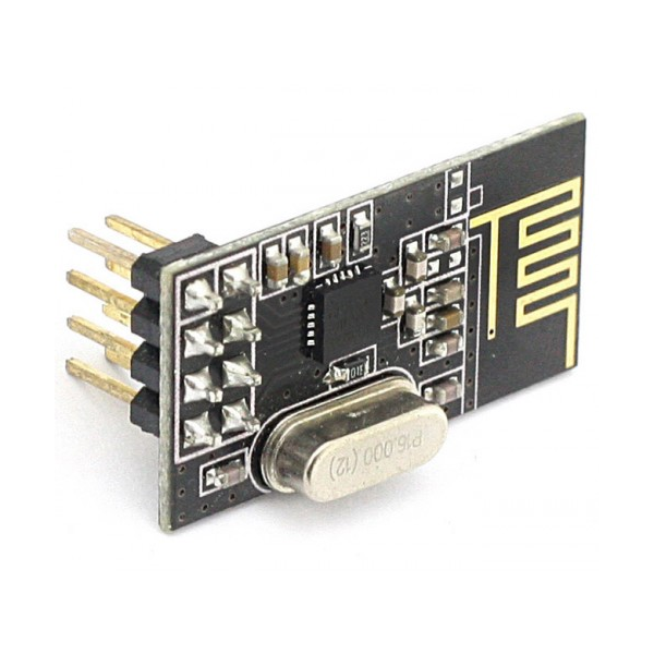 MODULO DE RF NRF24L01 2.4GHz SPI 3.3V.                        WRL-NRF24L01.