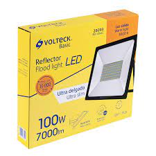 REFLECTOR ULTRA DELGADO LED 100W LUZ CALIDA.                REF-404L/CALIDO.