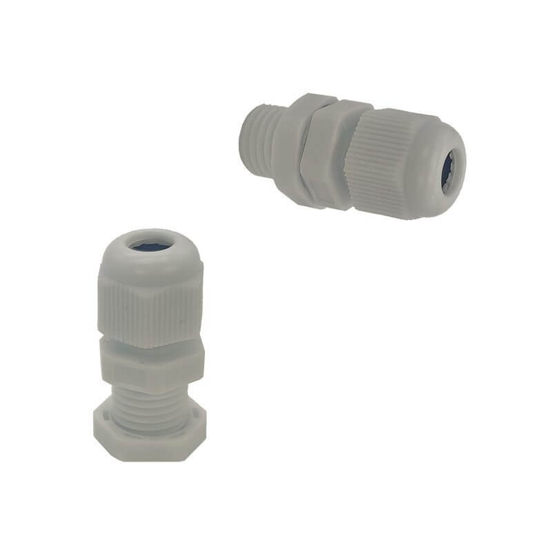 CONECTOR GLANDULA DE PLASTICO IMPERMEABLE PG7.   GLANDULA-PG7