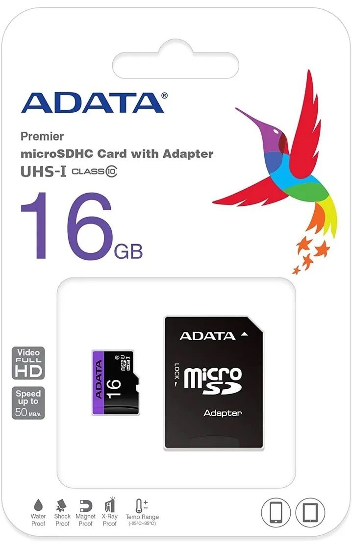 MEMORIA MICROSD CLASE 10 16GB ADATA