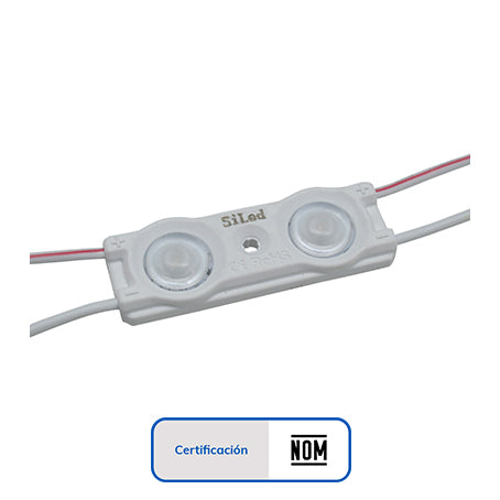 MODULO 2 LED 2835 ROJO EXTERIOR OPTICA ESPECIAL CERT. NOM.     LMT-2835-R2-1646P/SL