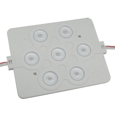 MODULO 7 LED 3030 BLANCO CALIDO EXT OPTICA ESP CERT. NOM, UL.                         M907QD-3000K.