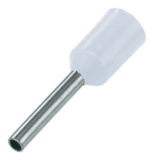 TERMINAL FERRUL W0508  BLANCO PARA CABLE 22AWG.                         TF- W0508.