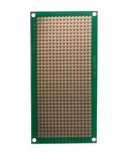 PLACA FENOLICA PUNTOS INDIVIDUALES 5X10 Cm TERMINADO VERDE.                          PF-406