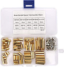 KIT DE 120 SEPARADORES Y TORNILLOS M3 DE LATON HEXAGONAL