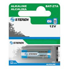 BATERIA ALCALINA 12V 20mA TIPO CILINDRO.                   BAT-27A