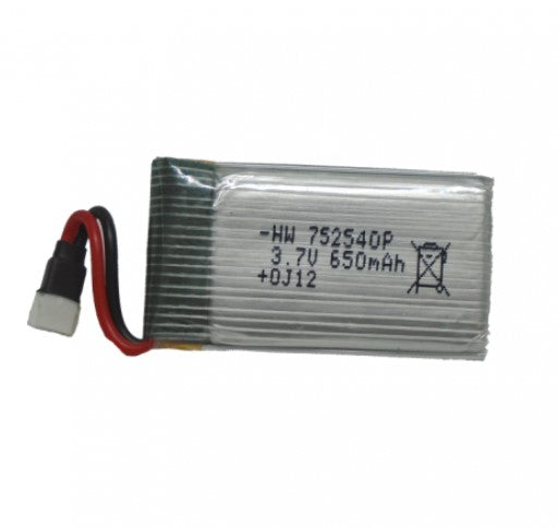 BATERIA LIPO 3.7V 650mAh 752540.                       LIPO-3.7V/650MA