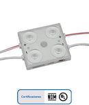 MODULO 4 LED 2835 BCO PURO EXTERIOR CERT. NOM/UL.       M24GW11D