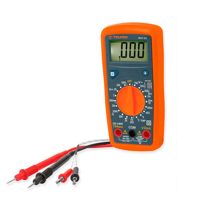 MULTIMETRO DIGITAL P/ REPARACION PROFESIONAL.                       MUT-33.