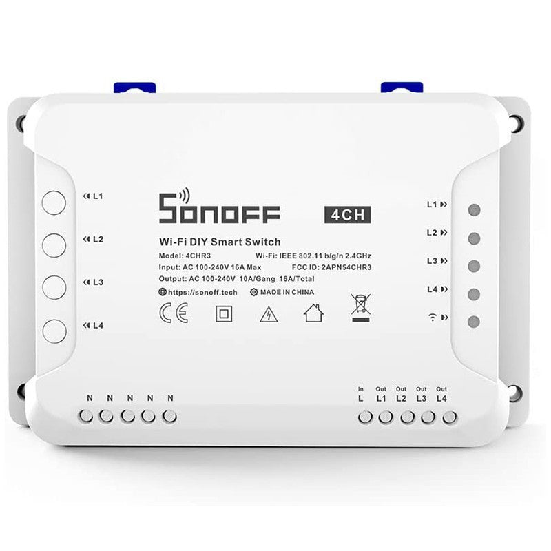 SONOFF DE 4 CANALES INTERRUPTOR INTELIGENTE WIFI